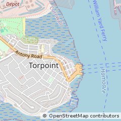 Map of Torpoint, Cornwall