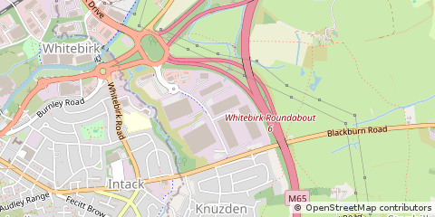 Map of Blackburn, Lancashire