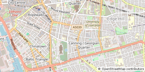 Map of Liverpool, Merseyside