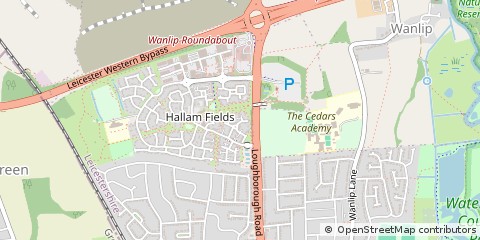 Map of Leicester