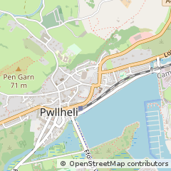 Map of Pwllheli, Gwynedd
