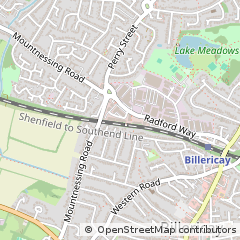 Map of Billericay, Essex