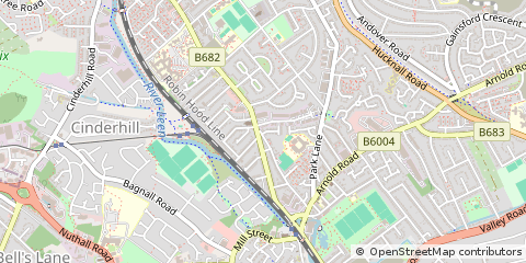 Map of Nottingham