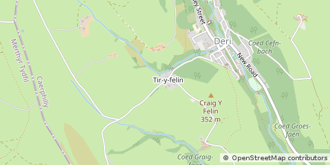 Map of MID Glamorgan