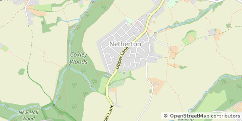 Map of Wakefield, West Yorkshire