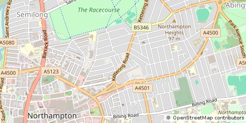 Map of Northampton