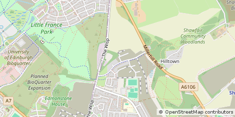 Map of Midlothian