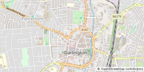 Map of Darlington