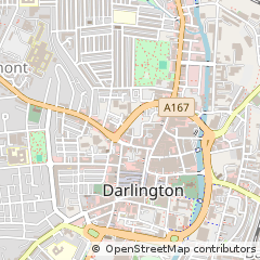Map of Darlington