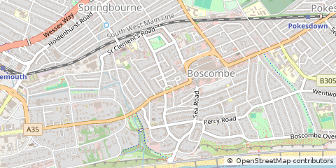 Map of Bournemouth