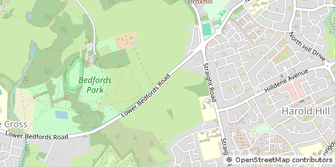 Map of Romford, Essex