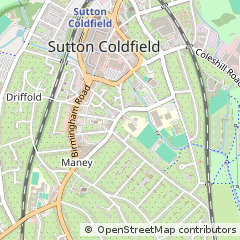 Map of Sutton Coldfield