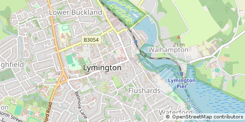 Map of Lymington, Hampshire