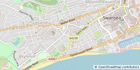 Map of Swansea