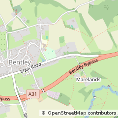 Map of Farnham, Surrey