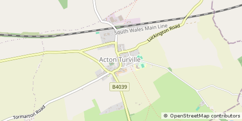Map of Badminton, Avon