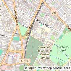 Map of Leicester