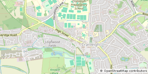 Map of Cranleigh, Surrey