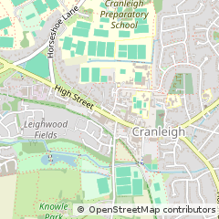 Map of Cranleigh, Surrey
