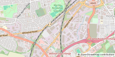 Map of Leeds, West Yorkshire