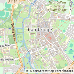 Map of Cambridge, Cambridgeshire