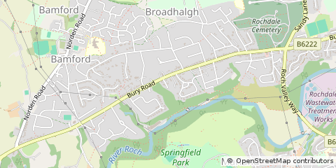 Map of Rochdale, Lancashire