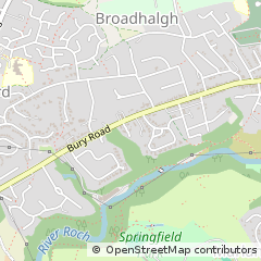 Map of Rochdale, Lancashire