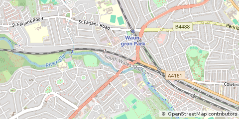 Map of Cardiff