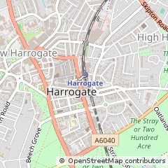 Map of Harrogate, North Yorkshire
