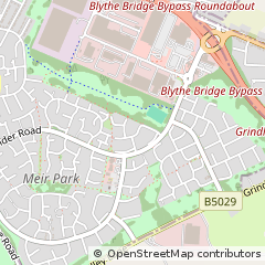 Map of Stoke-on-Trent, Staffordshire