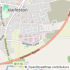 Map of Harleston, Norfolk