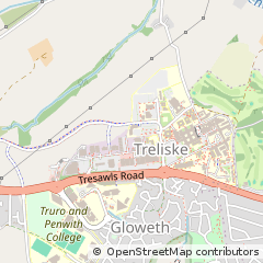 Map of Truro, Cornwall