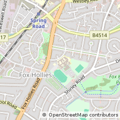 Map of Birmingham, West Midlands