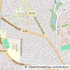 Map of Lisburn, CO. Antrim