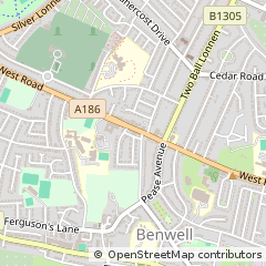 Map of Newcastle Upon Tyne, Tyne and Wear