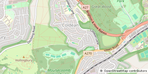 Map of Brighton, East Sussex
