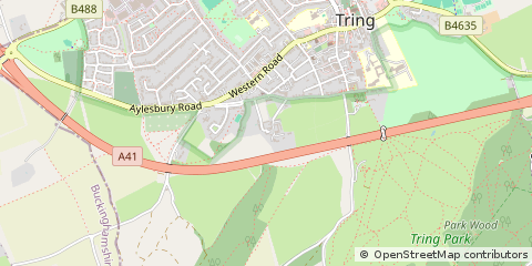 Map of Tring, Herts