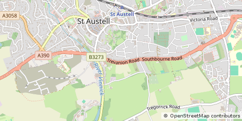 Map of ST Austell, Cornwall