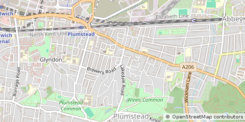 Map of London, Plumstead