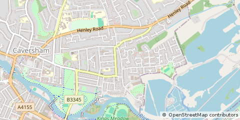Map of Reading, Berkshire