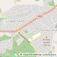 Map of Market Drayton, Staffordshire
