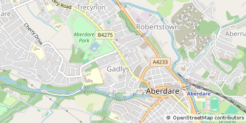 Map of Aberdare