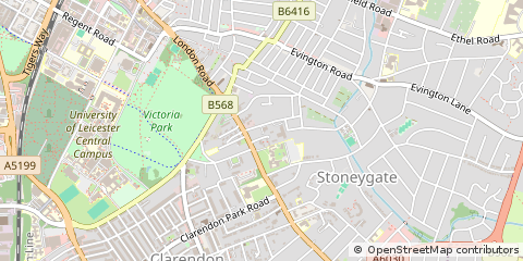 Map of Leicester