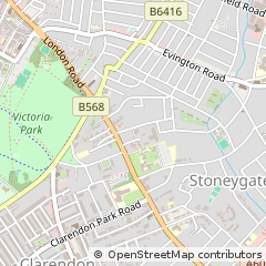 Map of Leicester