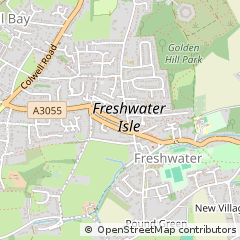 Map of Freshwater, Isle of Wight
