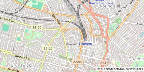 Map of Brighton, East Sussex
