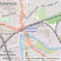 Map of Wakefield, West Yorkshire