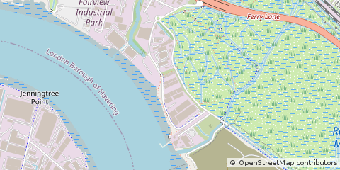 Map of Rainham, Essex