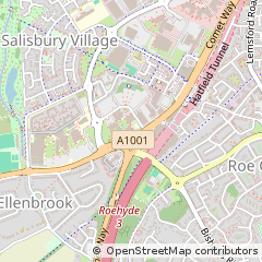 Map of Hatfield, Hertfordshire