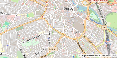 Map of Derby